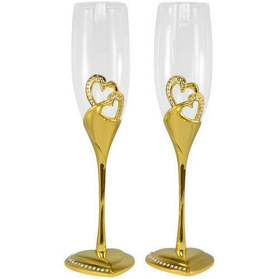 Unik Occasions Stunning Wedding Toasting Flutes