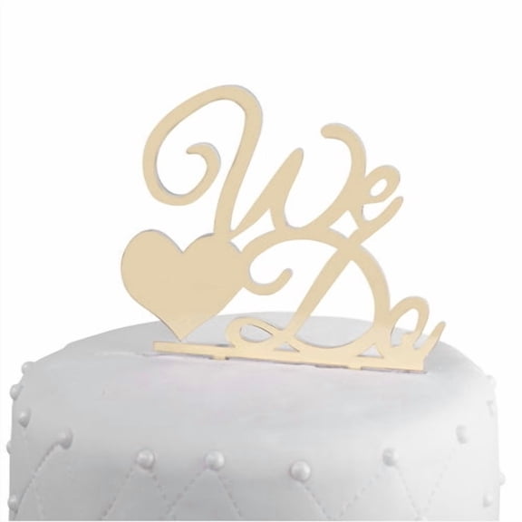 Le Prise We Do Acrylic Wedding Cake Topper