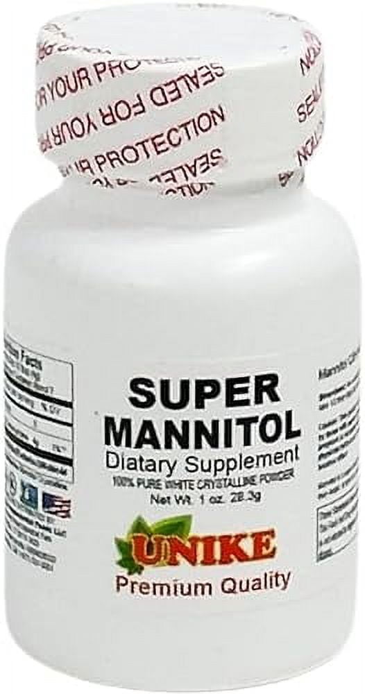Unike Nutra Original Super Mannitol powder | Natural Sugar Substitute & Sugar Alternative |Natural & Healthy Artificial Sweetener | 100% Vegan, Gluten-free, Dietary Supplement (1.00 Ounce (Pack of 6))