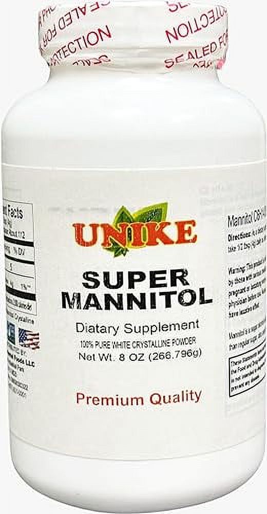 Unike Nutra Original Super Mannitol powder | Natural Sugar Substitute & Sugar Alternative |Natural & Healthy Artificial Sweetener | 100% Vegan, Gluten-free, Dietary Supplement (Pack of 6)