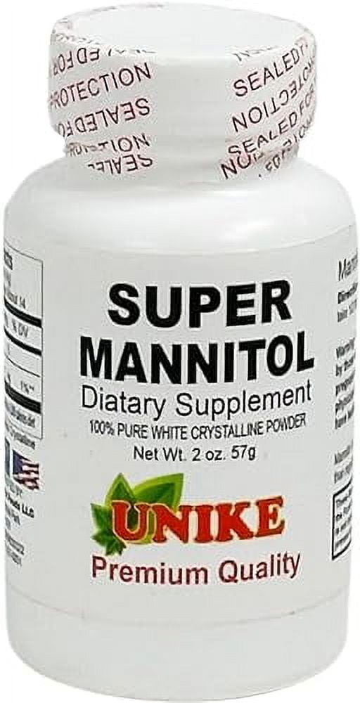 Unike Nutra Original Super Mannitol powder | Natural Sugar Substitute & Sugar Alternative |Natural & Healthy Artificial Sweetener | 100% Vegan, Gluten-free, Dietary Supplement (2.00 Ounce (Pack of 6))