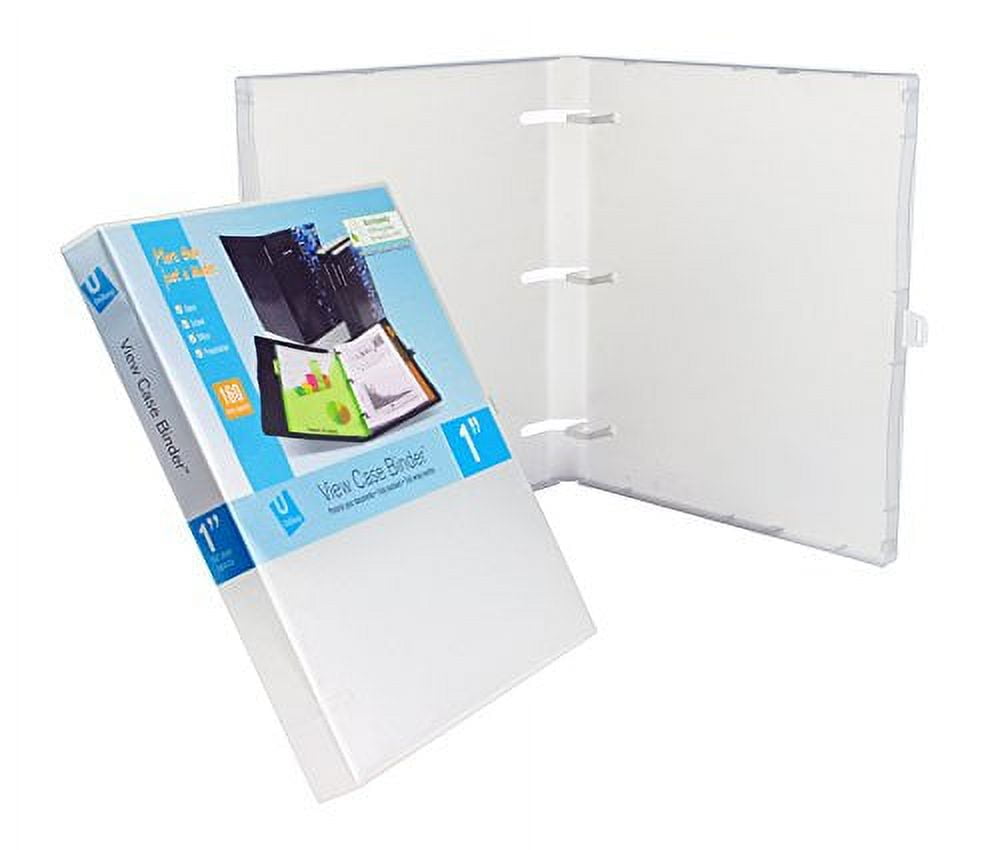 Unikeep Case View 3 Ring Binder, 3 Pack