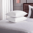 thumbnail image 1 of Unikome Goose Feather Down Pillows Set of 2,Pillow Inserts with 100% Cotton Cover, Bed Sleeping Luxury Hotel Collected Pillows King Size,20x36 Inch, 1 of 5