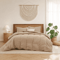 thumbnail image 1 of Unikome Goose Feather Fiber Lightweight Comforter, Duvet Insert with RDS Natural Fill, OEKO-TEX Certified, Box Stitch, 4 Corner Loops, Cal King 108 x 94 in, Ginger Root, 1 of 4