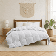 thumbnail image 1 of Unikome Goose Feather Fiber Lightweight Comforter, Duvet Insert with RDS Natural Fill, OEKO-TEX Certified, Box Stitch, 4 Corner Loops, Full/Queen 88 x 88 in, White, 1 of 4
