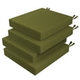 thumbnail image 1 of Unikome Outdoor Cushions Set of 4 Solid Water-resistant Outdoor Patio Seat Cushion 18.5-Inch x 16-Inch Square, Green, 1 of 7