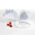 thumbnail image 1 of Unikpackaging Set of 2 pcs Strawberry-Shaped Gift Boxes for Flowers, Chocolates, and Gifts | Perfect for Valentine's, Birthdays, and Special Occasions, White, 1 of 2