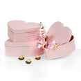 thumbnail image 1 of Unikpackaging Set of 3, Heart Shaped Flower/Gift Boxes, Pink, 1 of 3