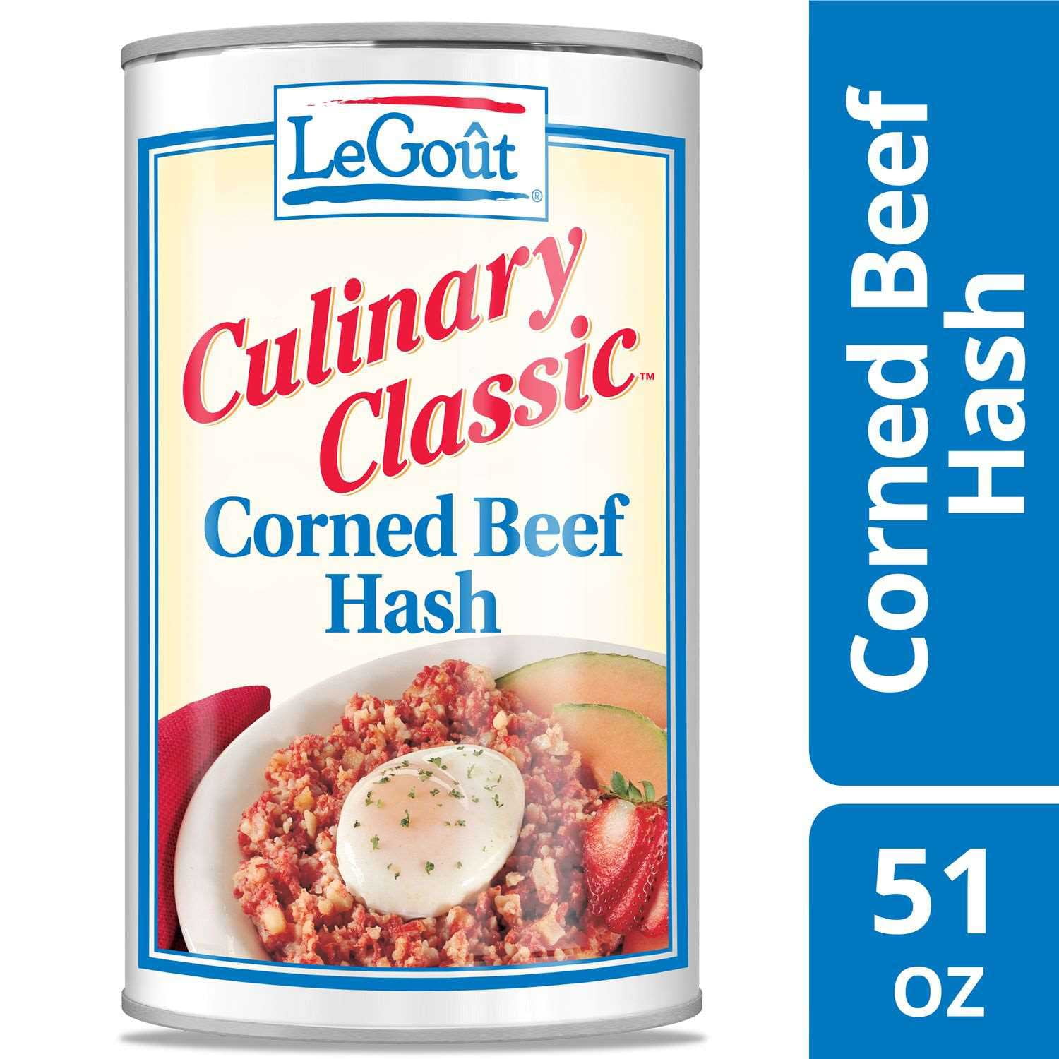 Unilever LeGout Culinary Classic Corned Beef Hash, 51 oz