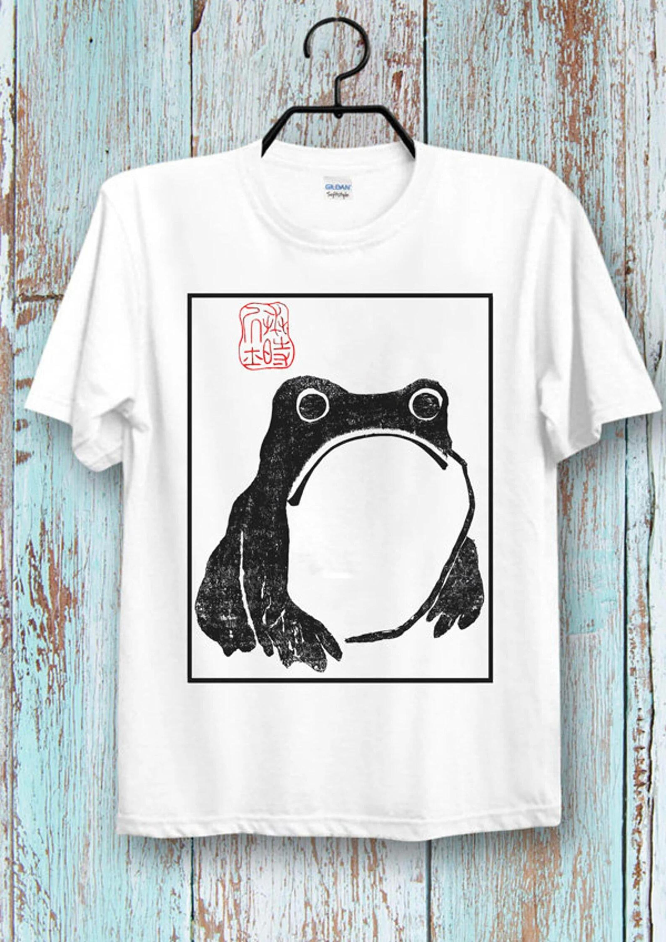 Ukiyo-e Frog T-shirt: Organic Cotton Japanese Art Tee - Foto 2