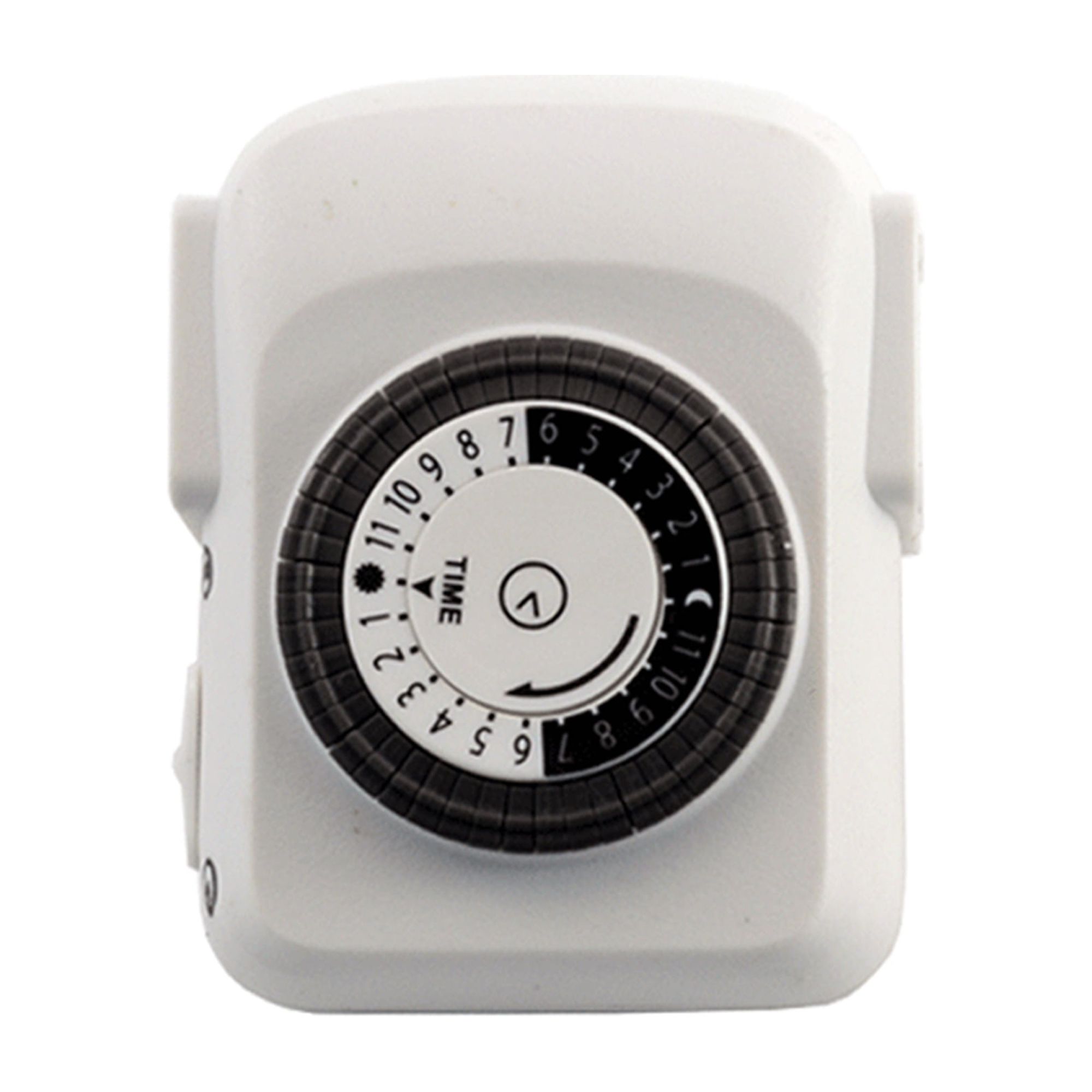 Uninex 24 Hour Mechanical Pin Timer PlugIn with 2 Grounded Outlets