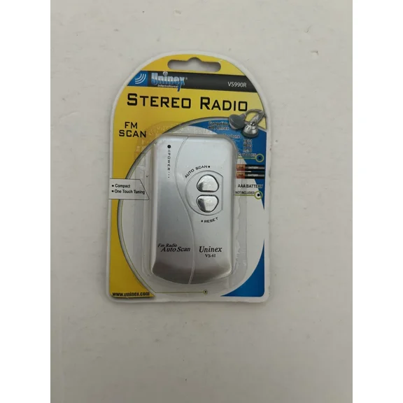 Uninex Vs-61 Stereo Radio *Fm Scan* (Gray Color)
