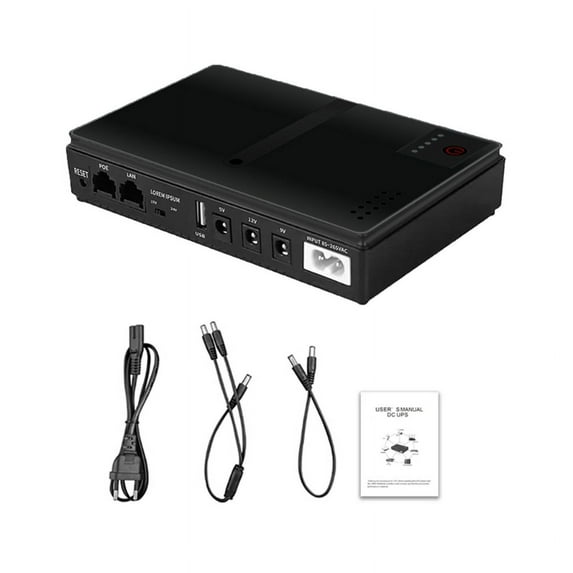 Uninterrupted Power Supply UPS Battery Backup for Home Router and Monitors