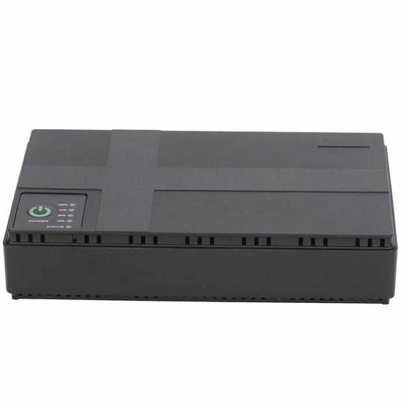 Uninterruptible Power Supply 10400mAh Battery Backup 36W Mini DC UPS for Security Camera Router and Modem with US Plug Dual Cable 110-240V Input