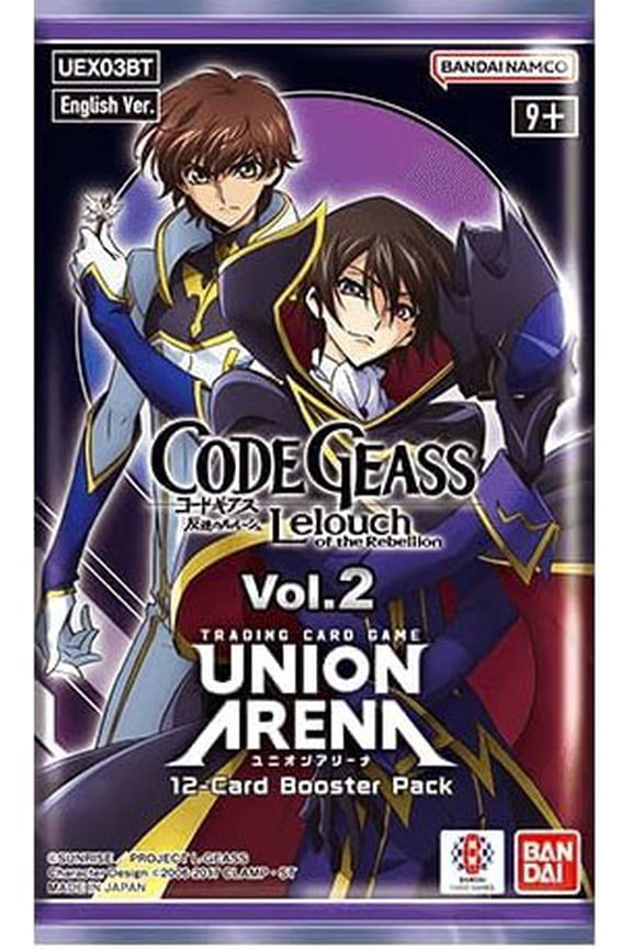 Union Arena TCG Code Geass Lelouch of the Rebellion Volume 2 Booster Pack (12 Cards)