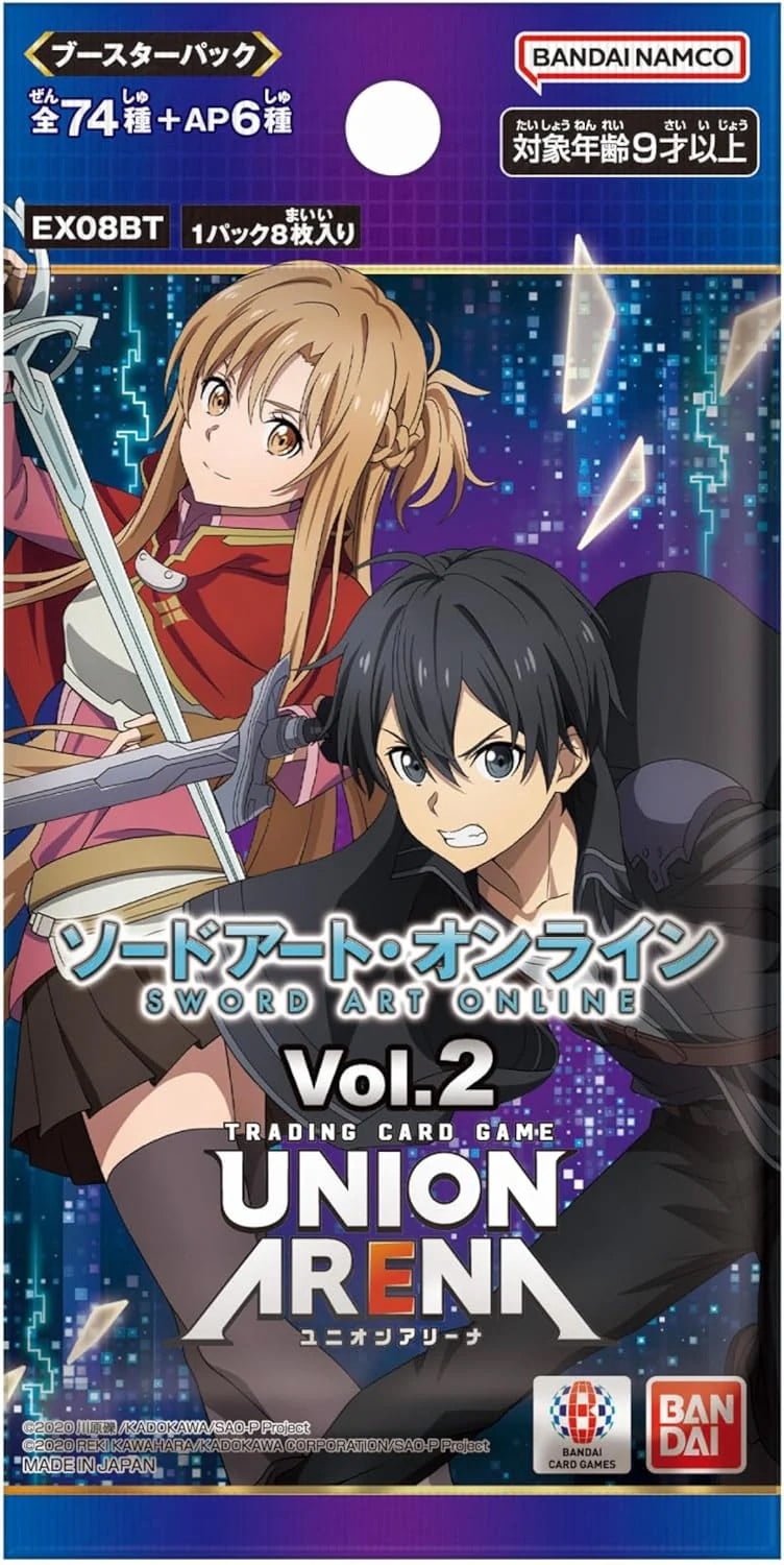 union arena sword art online booster box TCG JP: Vol.2  Tofu's Trading Carefully designed for easy deck SAO Volume 2 Booster -