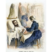 Union Army Hospital. /Nscene In A Union Army Hospital During The American Civil War: Contemporary Colored Engraving. Poster Print by  (18 x 24)