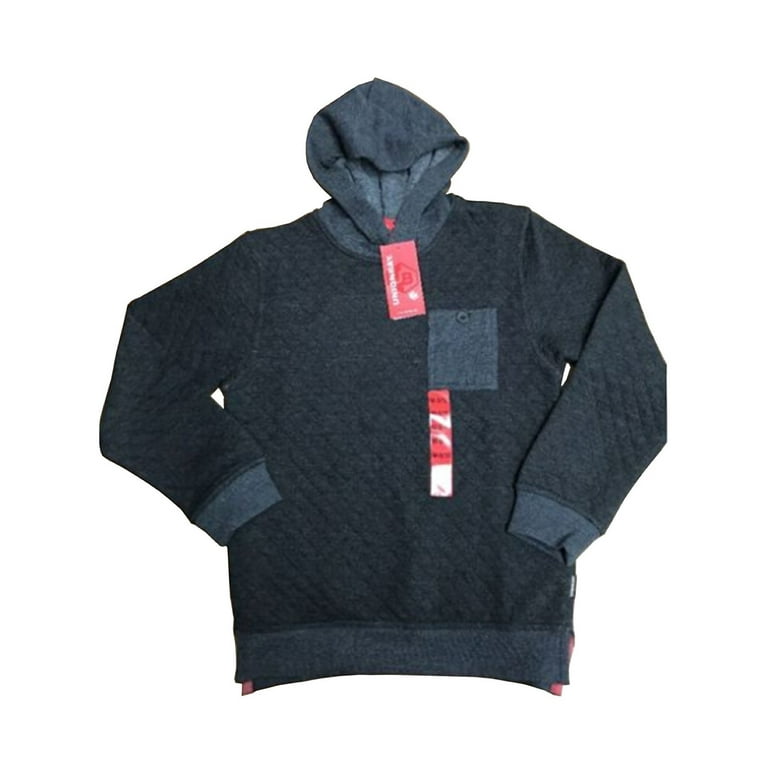 Union Bay Boys Quilted Hoodie Pullover Charcoal Medium Walmart