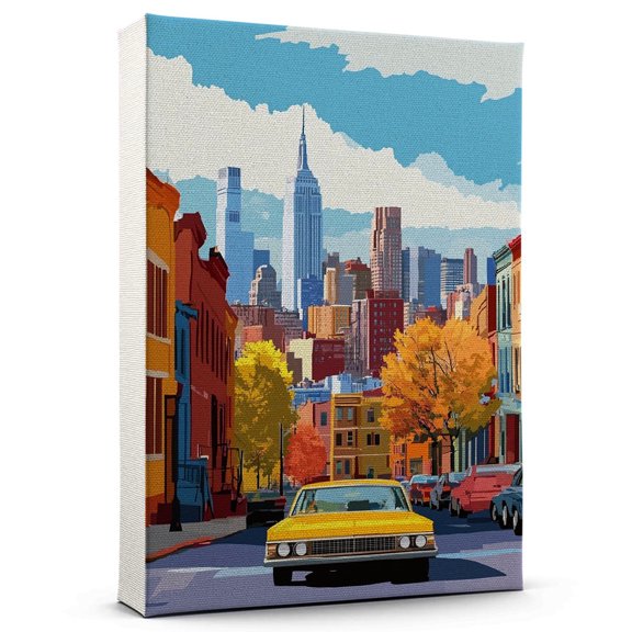 Union City Canvass Vintage, New Jersey Travel Prints Wall Art, Union City Travel Canvas, New Jersey Travel Colorful Canvas - 100AZ1408