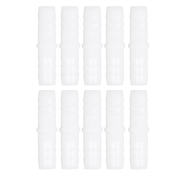 Union Fitting Plastic Hose Barb Fitting Adapter, Non-, sturdy, Practical, Made of PE Material, Suitable for Pump Tube and Silicone Tube, Exquisite Craftsmanship, Light and Small, Smooth