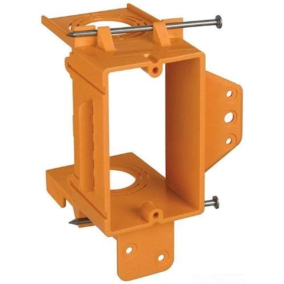 Graybar Single-Gang Low-Voltage Mounting Bracket - Orange - Pack of 1