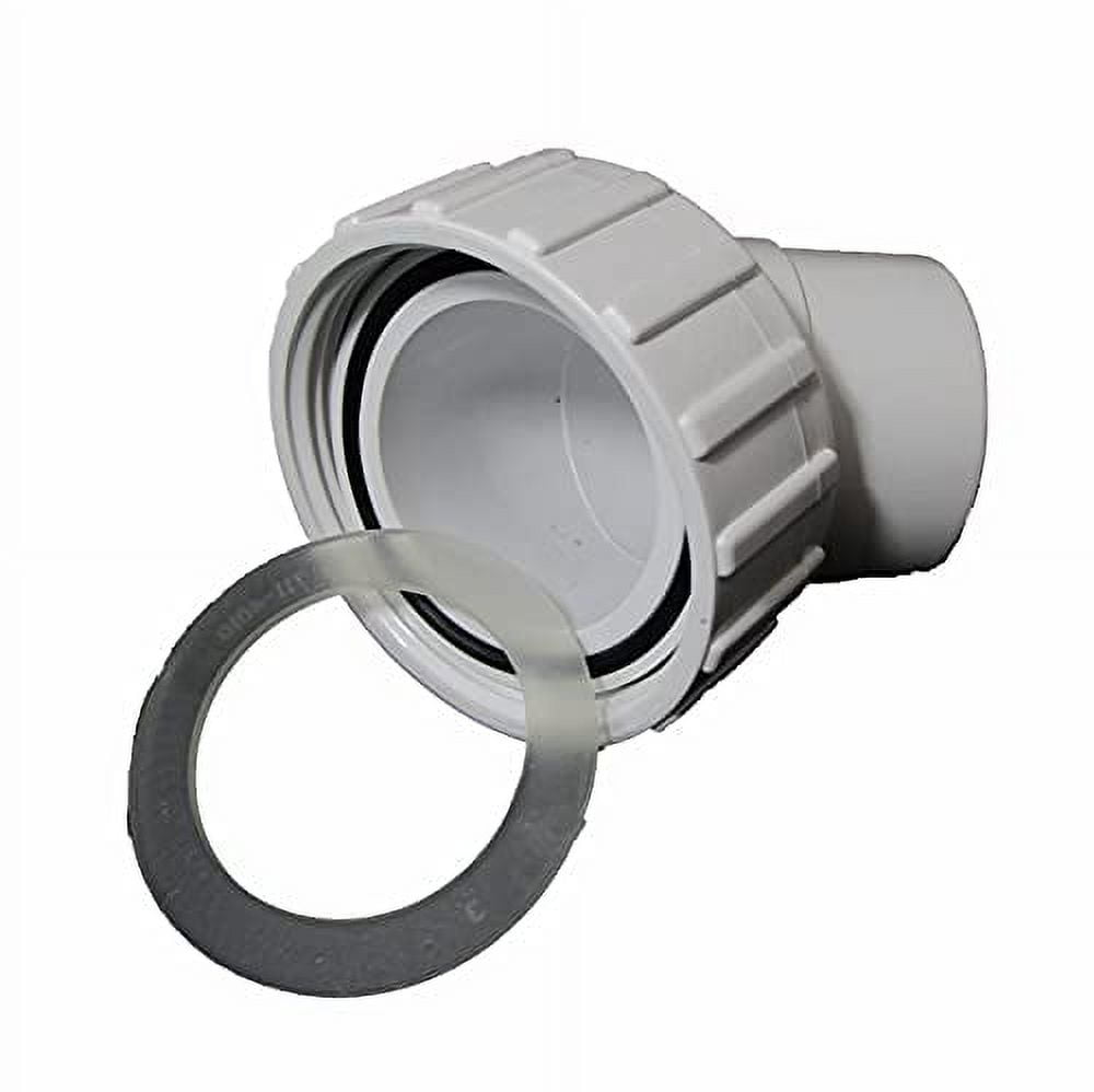 Union & Gasket 45° 2" Slip X 2" Threaded For Hot Tub Spa Plumbing