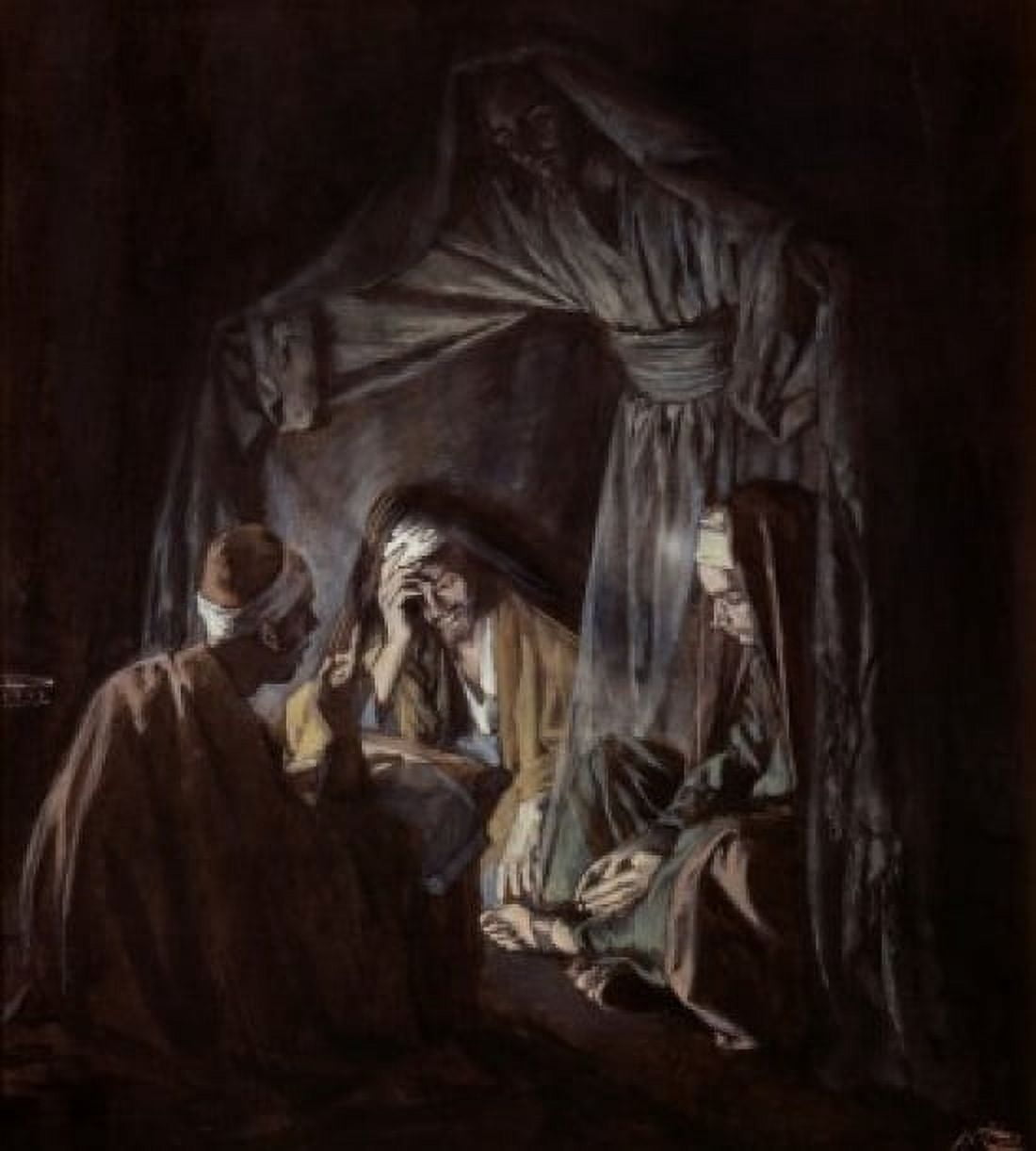 Union In Prayer James Tissot (1836-1902 French) Canvas Art - James Tissot (18 x 24)