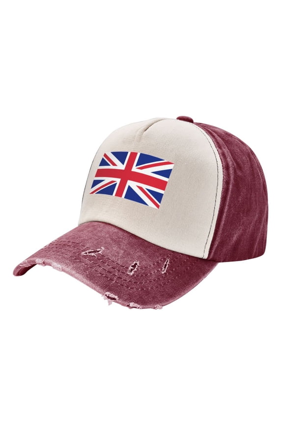 Union Jack All Uk Flag Distressed Baseball Cap Dad Hats for Men Women Vintage Trucker Hat Low Profile Ball Caps