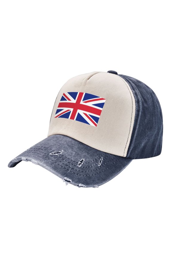 Union Jack All Uk Flag Distressed Baseball Cap Dad Hats for Men Women Vintage Trucker Hat Low Profile Ball Caps
