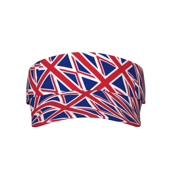 Union Jack All Uk Flag Sport Visor Hats Sun Protection Outdoor Activity For Women Men