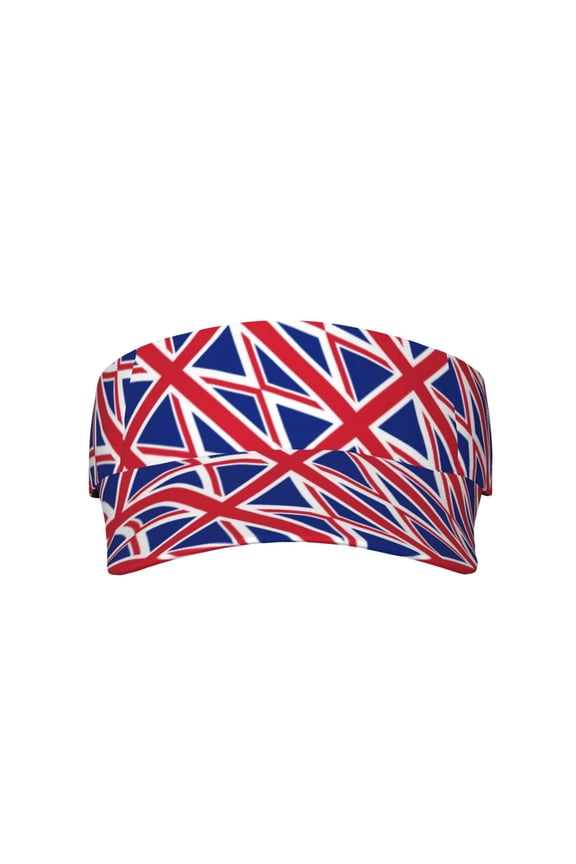 Union Jack All Uk Flag Sport Visor Hats Sun Protection Outdoor Activity For Women Men