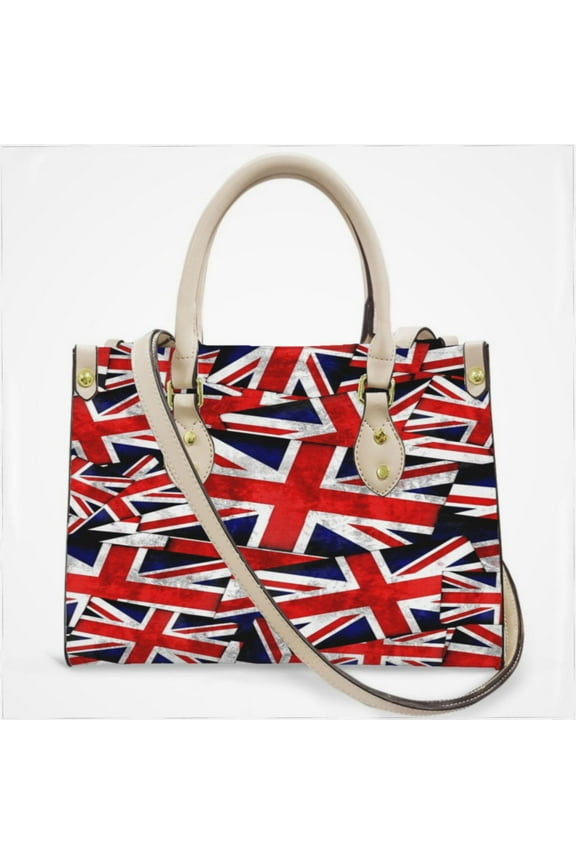 Union Jack British England Uk Flag Cross Body Bags For Women Small Leather Female Handbags Fashion Top-Handle Totes