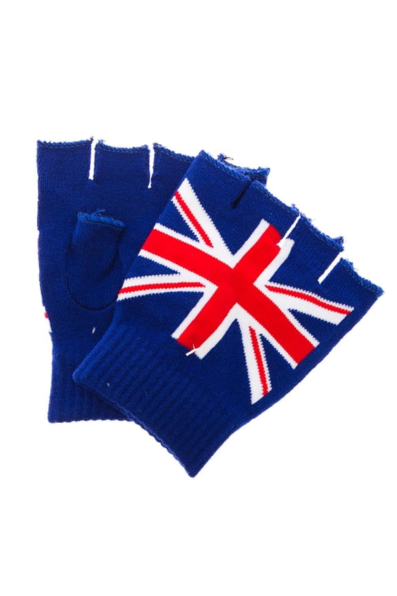 Union Jack Fingerless Gloves