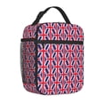 thumbnail image 1 of Union-Jack Flag Insulated Lunch Bag for Men Women Reusable Compact Cooler Tote Lunchbox, 1 of 7