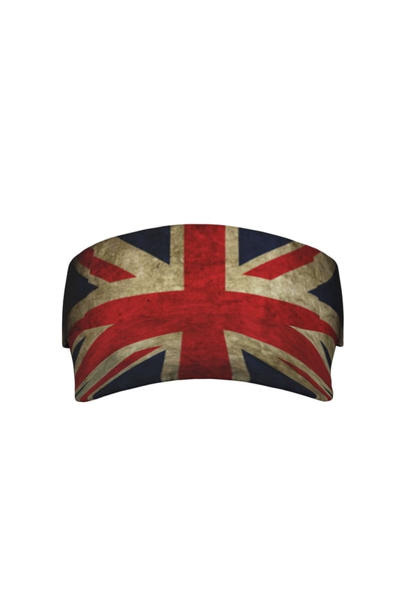 Union Jack Flag Sport Visor Hats Sun Protection Outdoor Activity For Women Men