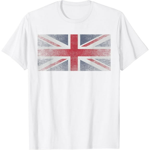 Union Jack Flag UK England United Kingdom Roots Vintage T-Shirt