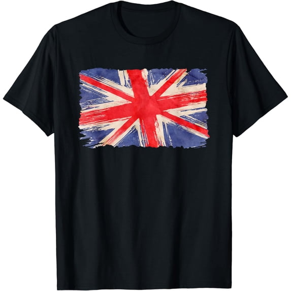 Union Jack Flag United Kingdom Great Britain England UK Flag T-Shirt mens t shirt,black,women,funny,misfits,men,journey,t-shirt
