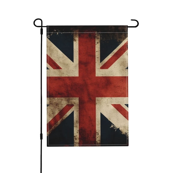 Union Jack Flag Vintage UK Garden Flag Outdoor House Flags 12 X 18 Inch Banner Yard Home Decoration