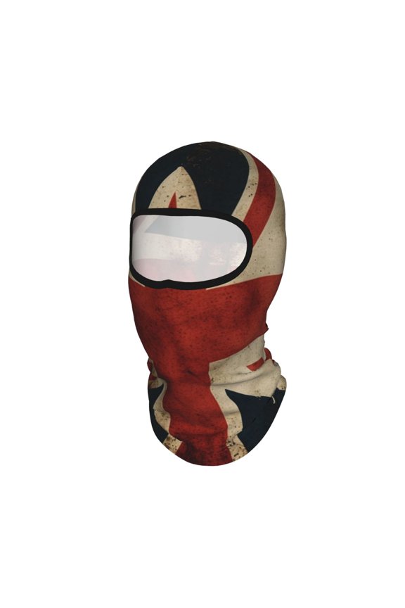 Union Jack Flag Vintage UK Unisex Balaclava Ski Mask Full Face Cover for Cold Weather & UV Protection, Breathable Cooling Helmet Liner