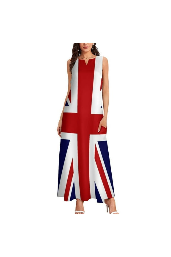 Union Jack Flag of the UK Long Dress Cocktail of dresses loose summer dress summer dresses womens