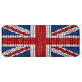 thumbnail image 1 of Union Jack Kitchen Mat, Mosaic Tiles Inspired Design British Flag National Identity Culture, Plush Decorative Kitchen Mat with Non Slip Backing, 47" X 19", Royal Blue Red White, by Ambesonne, 1 of 1