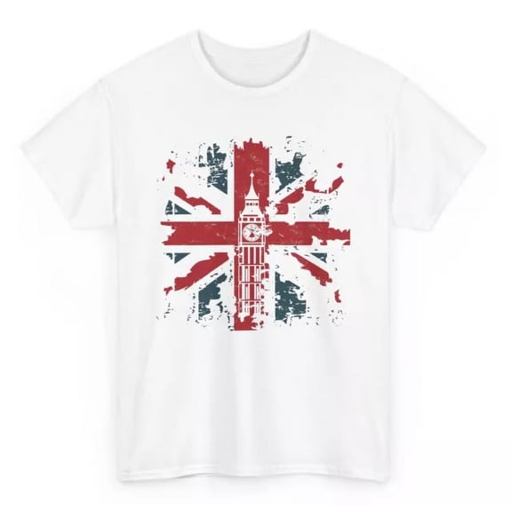 Union Jack London Big Ben Uk Flag T-Shirt - British Graphic Tee