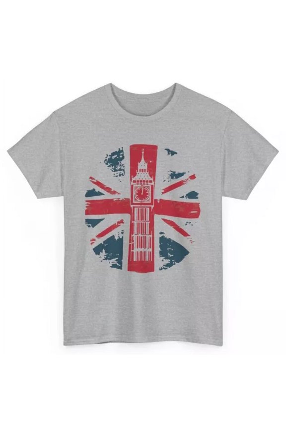 Union Jack London Big Ben Uk Flag T-Shirt - British United Kingdom Tee Unisex S-5XL Hot Trending Shirt, Vintage Birthday Gift