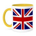 thumbnail image 1 of 3dRose, Union Jack Old British Naval Flag, 11oz Two-Tone Yellow Mug, 1 of 3