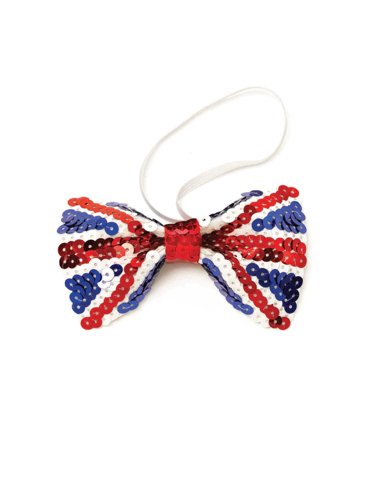 Union Jack Sequin Bow Tie Costume Accessory Union Jack Sequin Bow Tie Costume Accessory