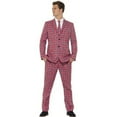 thumbnail image 1 of Union Jack Suit Adult Pink Blue Stands Out Suits Large Male Fancy Dress Party Book Week Halloween, 1 of 3