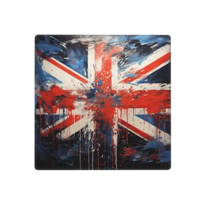 Union Jack UK Flag Art Double Blank Wall Plate Decorative Electrical Outlet Light Switch Cover Switchplate