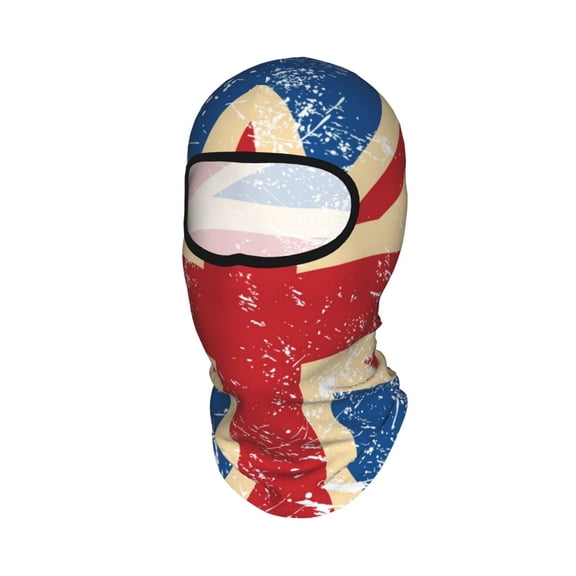 Union Jack Uk Flag Retro Unisex Balaclava Ski Mask Full Face Cover for Cold Weather & UV Protection, Breathable Cooling Helmet Liner