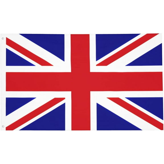 Union Jack United Kingdom Flag Banner With Metal Grommets Double Sided Printed Flag 3x5 Ft Garden Yard House Flags Greeting Banner Indoor Outdoor Party Home Decor