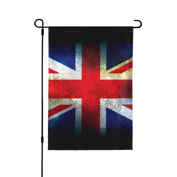 Union Jack United Kingdom Flag Vintage Double Sided Garden Flag 28x40 Outdoor Decorative Yard Banner for Patio Lawn Garden